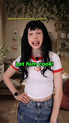 😂 let him cook• Conversations with a Gen Z 😂 #english #learnenglish 