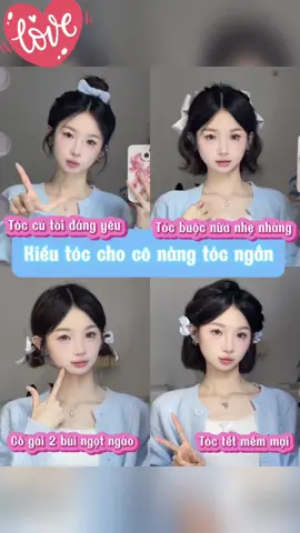 Cô nàng tóc ngắn đáng yêu ngọt ngào #hairstyle #tocxinh #tocxinhmoingay #tocdep #phukien #hair #CapCut #điệu #tieuthu #đangyeu #tocngan 