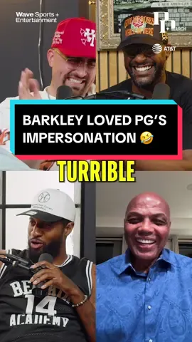 Charles Barkley was LOVING Paul’s impersonation of him 🤣 @AT&T 