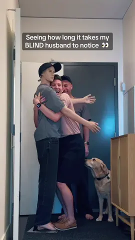 “OK he’s going” 😂 #blind #prank #couplesprank #funny 