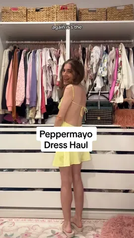 Peppermayo dress haul! Petite girls this is where we should be shopping for our dresses - I’m wearing size 2 and the length is perfect @PEPPERMAYO #peppermayo #peppermayopartner #petitefashion #petitestyle #dresshaul 