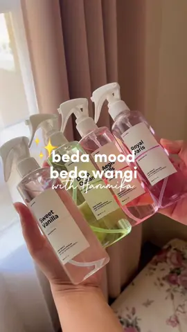 Replying to @DesiTriMaulana #harumika #harumikalinenspray #Harumikaindonesia #linenspray 