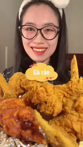 Sốt chấm nó phải ê hề ê hề như này mới đã. Quán gà rán này ngon quãi đạn mấy bà ui. Mê quá #ancungmaimai #ancungtiktok #fyp #eating #mukbang #asrm #dcgr #garan 