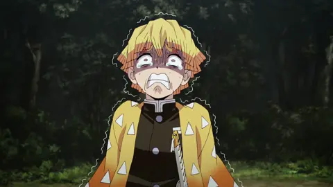 Zenitsu is scared 😂😂 You can follow the account #demonslayer 