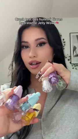 @anistxa swatches some of our favorite Jelly Wow Lip Oil shades 🎀 Shop your favorite now at SHEGLAM.com 🛍️🛒 #sheglam#sheglamlipstick#sheglamglaze#newcollection