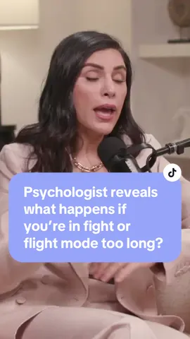 Dr Saliha Afridi explains what happens if you spend too long in fight or flight mode 👀  Make sure you head to the link in our bio to watch the full episode 🔗🤍 #podcast #podcasts #clip #episode #story #thebalancetheory #fightorflight #flightorfight #reaction #anxiety #stress #tired #energy 