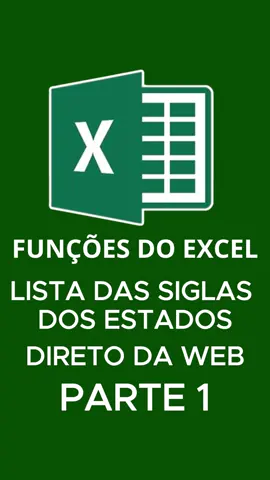 Lista Suspença direto da WEB, sem precisar digitar nada! #excel #exceltips #dicarapida #dicasexcel #excelexpert #truquesexcel #exceleficiente #excelhacks #danieldoneda #exceltips #exceltricks