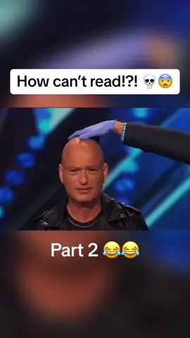 Howie cant read the paper!! Part 2! #agt #foryoupage #foryou #funny #comedy #magic #magician 