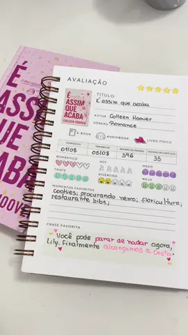 O diário de leituras você encontra no nosso site ou na shopee, o link está na bio 🩷 #diariodeleituras #cadernodeleituras #bookstan #books #colleenhoover #éassimqueacaba #itendswithus 
