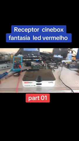 Receptor  cinebox fantasia  led vermelho 