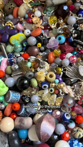 I am finally using the mushroom lady charm! 🍄 #handmade #beadbucket #beadbucketnecklace #beadednecklace #jewelrymaking 