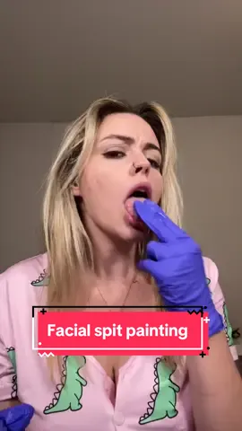 Facial ASMR spit painting #asmr #facialasmr #spitpaintingasmr #asmrtiktoks #asmrtriggers 