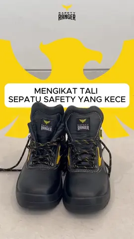Inilah cara mengikat tali sepatu yang kece dan tidak perlu ikat lepas selalu. Kamu hanya mengkencangkan dan mengendorkan saja talinya jika ingin memasang atau melepas sepatu Safety Ranger kamu. Yuk, ikuti tipsnya di video ini!​ #safetyrangershoes #safetyranger #sepatusafety #Safety #safetyshoes #workwear  #safetyboots #safetyfirst #hse #sepatusafetylokal #MengikatTaliSepatu #fyp 