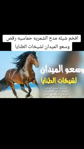 شيلة الشمريه--وسعو الميدان لشيخات الطنايا __شيلة مدح الشمريه حماسيه __اجمل شيلة مدح الشمريه 