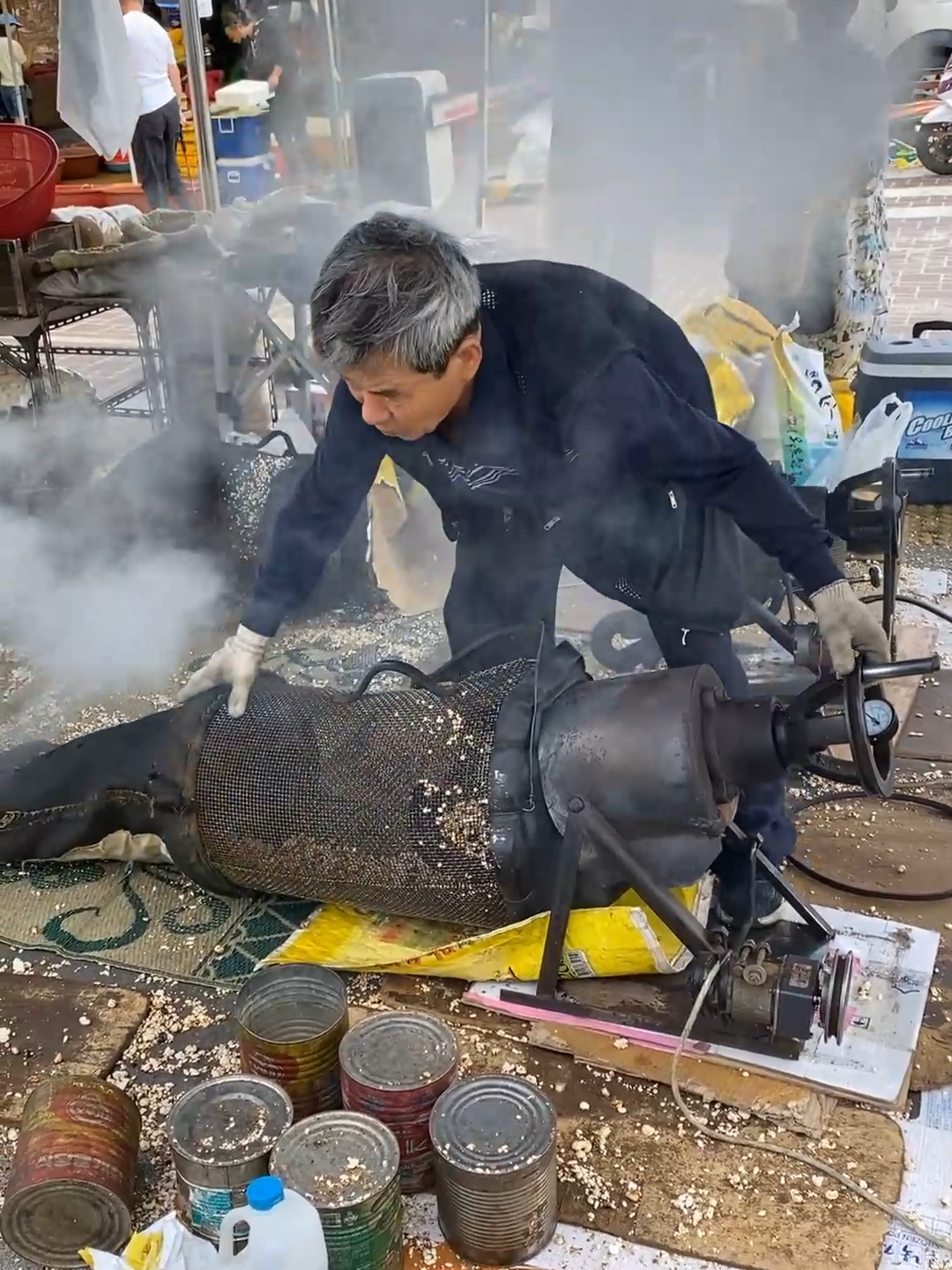 Traditional Korean Popcorn Making - Korean Street Food #fyp #viral #foryou #viralvideo #fypシ #foryoupage #video #fy #videoviral #fypシ゚viral #foryourpage #tiktok #yummy #yummyfood #fypage #food #Foodie #fooddilex
