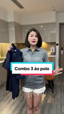 Áo polo mặc đi làm được đi đâu cũng oke giá combo 3 cái hơn 100 cành thôi #trienchieudangyeu #review #aopolonam 