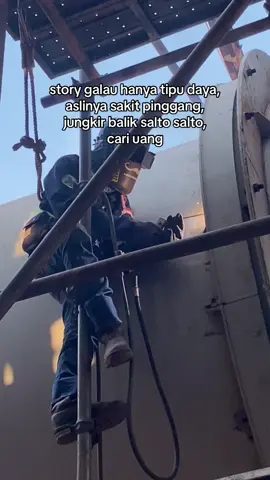 hanya tipu daya #kuliproject🇮🇩🇮🇩 #kulipabrik #weldermuda🧑‍🏭 #welderindonesia🇮🇩 #welderslife #weldernation #weldercapayam #fyp #xyzbca #CapCut #fypage 