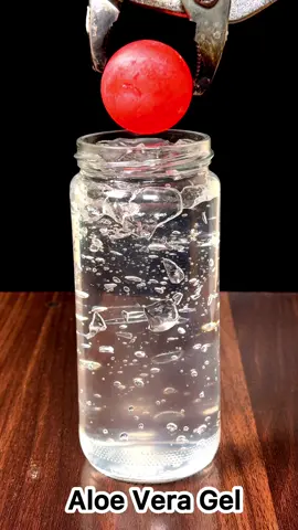 Dropped 1000°C RHCB into Aloe Vera Gel 😱 #Science #satisfying #experiment #asmr #rhcb #redhotballvs #foryou #usa