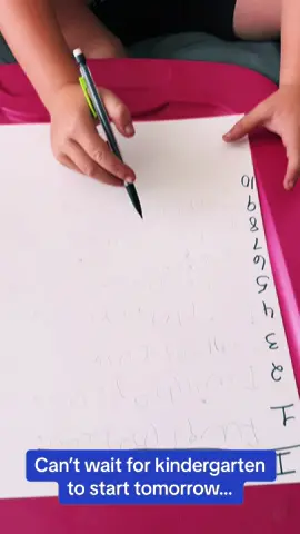 His teacher is going to have me on speed dial…. 😑 #sentence #cusswords #kidsoftiktok #kindergarten #backtoschoolcheck #notready #foryou 