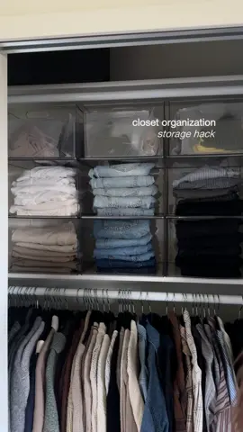 closet organization storage hack  - by using these drawers, you get two products (shelves + extra storage bins) for the price of one ✔️ Items linked!  #closetorganization #closetstorage #closetorganizer #closetmakeover #organizer #closet 