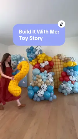 Watch me set up for this Toy Story birthday party #toystory