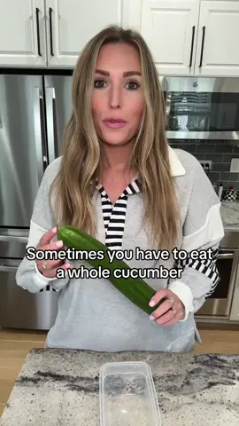 Thank you @Logan - I will now be eating a whole cucumber daily 😆  #cucumbersalad #whatiatetoday #healthysnack 