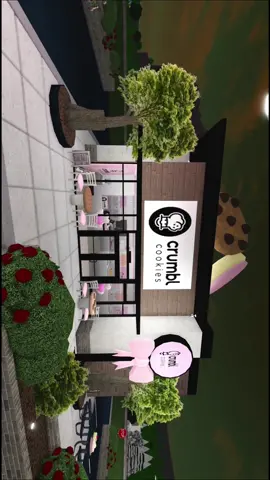 crumbl cookie build // full speed build in my bio.. #crumblcookies #foryou #bloxburg # #roblox #bloxburgbuilds #robloxtiktok 