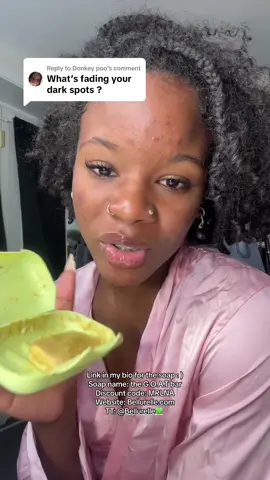Replying to @Donkey poo never loved a soap sooo much! #turmericsoap #bellurelle #thegoatbar #fyp #darkspots #hyperpigmentation 