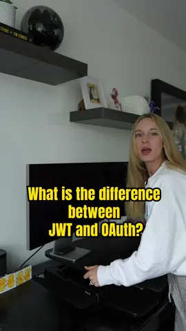 What is the difference between OAuth and JWT?  OAuth and JWT are both used in authentication processes, but they serve different purposes. OAuth is an authorization framework that allows third-party applications to access user resources without sharing credentials, often used when one service needs to access data from another on behalf of a user. JWT, or JSON Web Token, is like a secure digital ID card for computers. It's a compact way to securely transmit information about a user between parties as a JSON object. When you log in, instead of checking your credentials every time, the server gives you a JWT containing information about your identity and permissions. This token has three parts: a header, a payload with claims about you, and a signature to ensure it hasn't been tampered with. You send this token with each request, allowing the server to quickly verify who you are without constant database lookups. In a real-world scenario, a photo printing service might use OAuth to access a user's Google Photos for printing, while using JWT to manage the user's session within its own application. The choice between them depends on the specific authentication and authorization needs of the application. #Tech #technology #developer #stem #education 