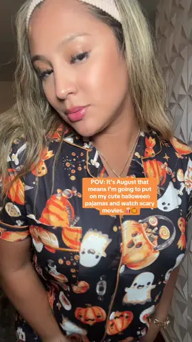 🎃✨Such a cute and comfy Halloween pajama set! Find it here on TikTok Shop! Linked in the orange shopping cart above my name! #pajamas #pajamaset #halloweenpajamas #pajama #pajamaday #spookyseason #spooky #halloweentok #TikTokshop #ttshop #tiktokshopping #tiktokmademebuyit #tiktokshopfind #tiktokshopfinds #ttshopping #tiktokshopfindgems #musthave #viralproduct 