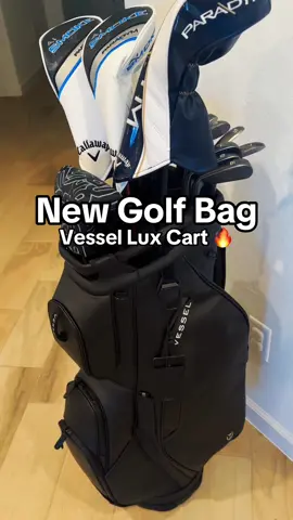 New Lux Cart bag from @Vessel Golf 🔥🔥  #golf #golfer #golfbag #cartbag #vesselbag #vesselluxcart 
