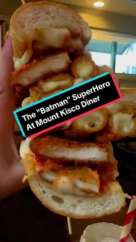 #CapCut We found ourselves in the area of Mount Kisco - and had to stop into the famous Mount Kisco Diner.  Everything we have ever had here has been so tasty - and this trip was no different.  We skipped the big shake with dessert on top - but absolutely loved this Cap'n Crunch Milk Shake - The Batman Superhero was crispy chicken breasts, fried mozzarella sticks and vodka sauce on perfectly cooked garlic bread - Neil loves a wrap and got chicken with bacon and ranch.   #mountkisco #mountkiscodiner #nyeats #ctfoodie #ctfoodies #cteats #batman #newyork 