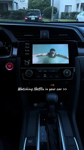 Netflix and chill? #applecarplay #wirelesscarplay #netflixandchill #caraccessories #hondagang #netflix #carsoftiktok 