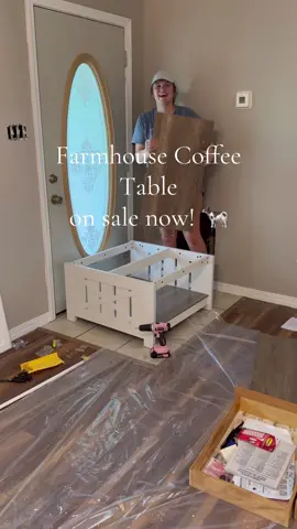 Farmhouse coffee table for the win!!! #mom #momtok #coffeetable #farmhouse #farmhouseliving #farmhousecoffeetable #livingroom #livingroominspo #tts #fypシ゚viral 
