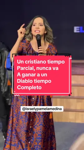 “Un cristiano tiempo parcial nunca va a ganar a un diablo tiempo completo.” #pamelamedina #somosavivamiento #jesus #ecuador #iglesia @Pamela Medina 