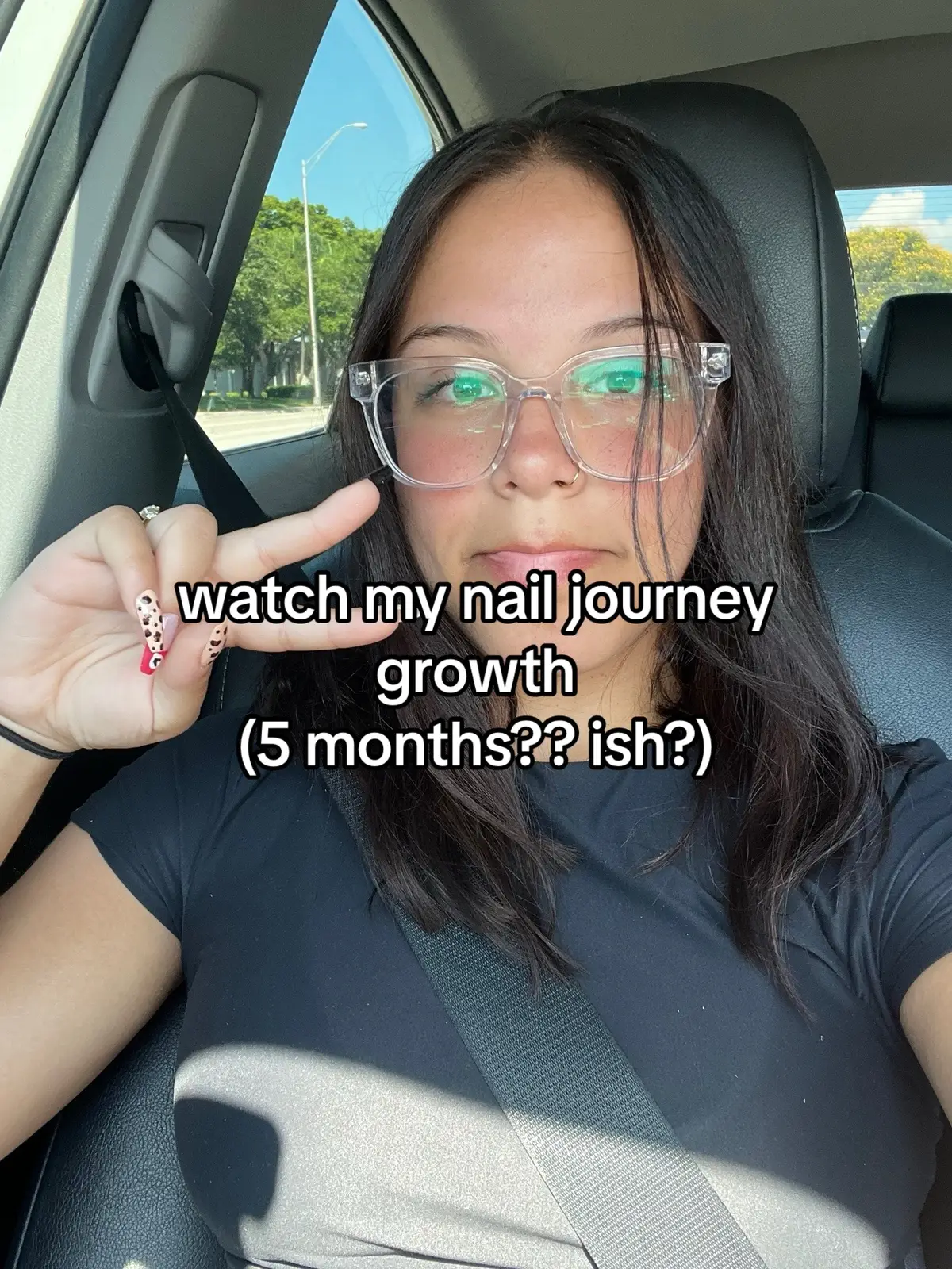 it took so much work but i'm soooo happy with how i'm doing them now🙈 #fyp #miami #nailsart #nailjourney 