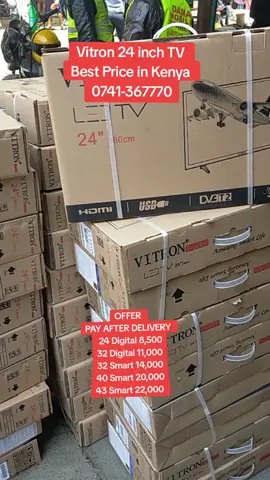 Vitron 24 inch TV Best Price in Kenya Perfect for bedrooms, kitchens, or small living spaces, this TV delivers big-screen entertainment without taking up too much room. 🏠 Don't miss out on this incredible deal! #VitronTV #BestPriceKenya #24InchTV #SmartTV #TechDeals #jazanyumbaelectronics #jazanyumba #SmallSpaceLiving #StudentLife #HomeDecor #TVDeals #HomeTheater #Electronics #TechReview #Gadget 