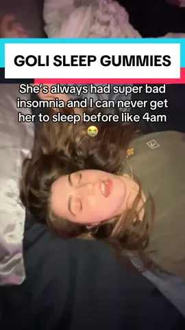 she went from hype to stage 3 rem type sleep real fast 🤣 #sleep #deepsleep #bettersleep #insomnia #remsleep #goligummies #tiktokshopbacktoschool 