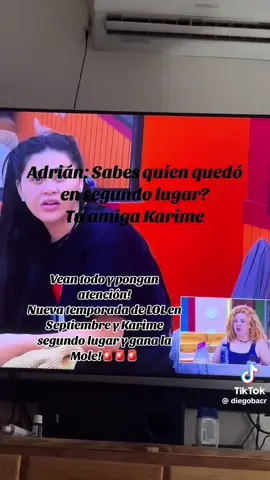 Adrian Marcelo dice que Ganá la Mole y Karime queda en segundo lugar en la casa de LOL que sale en septiembre 🤦🏻‍♀️🤣 #lol #lolmexico #lolmexico #mole #lamole #lamolechida👏🏽 #karime #karimepindter #eugenioderbez #eugenio #ganador 