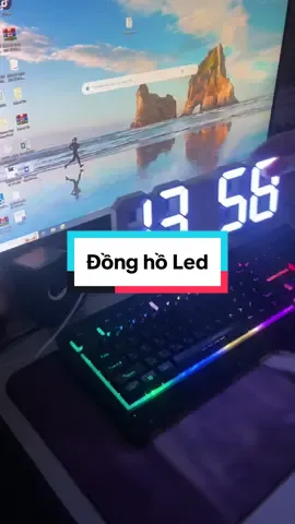Đồng hồ led này xịn sò quá mn ạ #mecuatomcua #dongholed #dongholeddeban #dongholeddecor #dongholed3d 