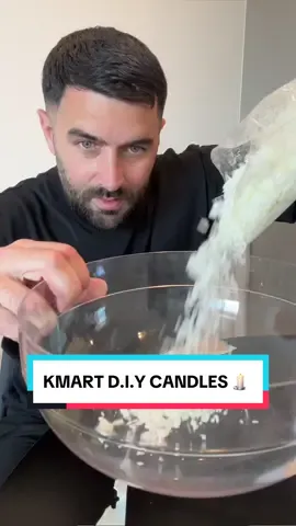MAKING KMART D.I.Y CANDLES 🕯️ #DIY #kmart #candle #craft #activities#fyp #Love #fun #kids #dadsoftiktok #foryou 