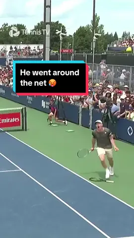 Cold shot, even colder celebration 🥶 #tennis #tennistv #atptour #heliovaara #patten #shelton #bublik