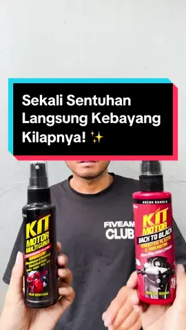 Tuhkan beberapa sentuhan aja udah kebayang gimana mengkilapnya trim & body motor lo kalo pake KIT Motor Back To Black & KIT Motor Multiguna! 😎  Jangan mau kalah, Bro! Langsung stok & Beli sekarang juga di toko-toko terdekat!  #AboutKIT #KITMotorMultiguna #KITMotorBackToBlack #KITIndonesia #KITAutocare #KITMotor #TheUltimateShineandBeuaty #PerawatanMotor #TrimRestorer #PerawatanTrimMotor #MotorBersihMengkilap #MotorKinclong #fyp 
