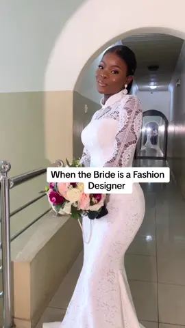 I knew I wanted something classic and timeless for my wedding ... I had always wanted something that would still be a vogue design even in decades to come and I am glad I did 💃💃❤️ @Alobeda Fashion Academy 🌟  #fashion #weddingdress  #wedding  #civilweddingdress  #beauty  #style  #fashiondesigner