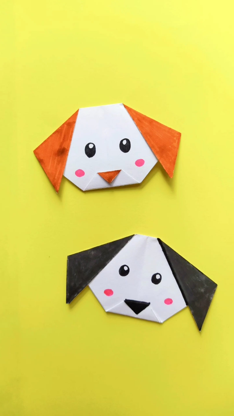anjing origami | origami mudah | origami animals | easy origami #trending #fyp #diyorigami #easyorigami #papercraft 
