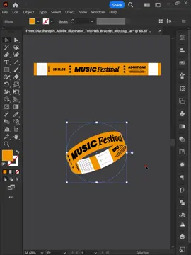 Here is how to create Wristband for VIP in Adobe Illustrator 2024 #ducthangds #graphicdesign #illustratortutorial #illustratortricks #illustratortips #illustratorskills 