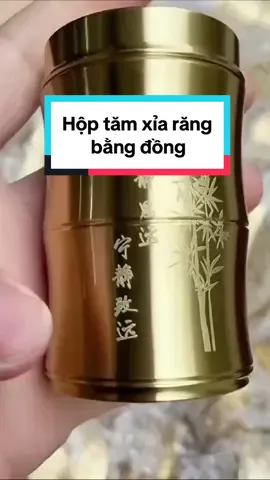 Chiếc hộp đựng tăm xỉa răng bằng đồng cực xinh cho nhà các bác đây 🥰 #hopdungtam #hudungtam #hopdungtamtudong #hopdungtamxiarang #xuhuong #foryou #muataitiktokshop #LearnOnTikTok #dodungtienich #tienichgiadinh #dodungtrongnha