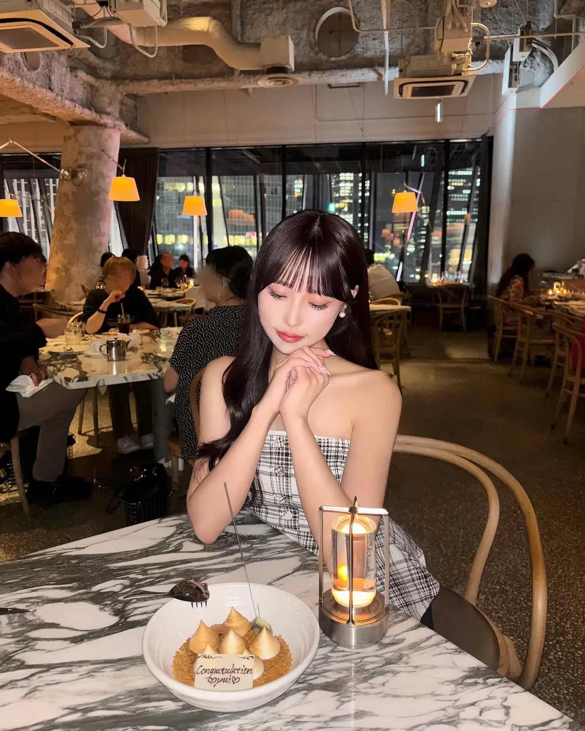 素敵なお店でサプライズしてくれたの🤍#04 #fypシ #fyp #銀座グルメ #サプライズ 