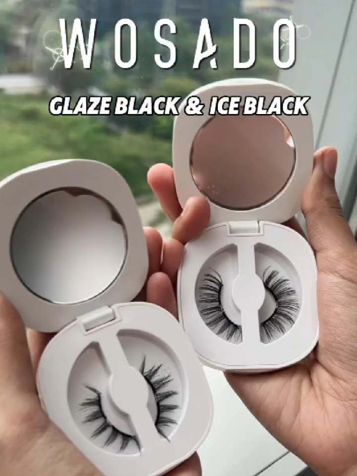 Antara Glaze Black dan Ice Black, vibes eyelash bold manay yang kamu suka?  #wosado #wosadoindonesia #eyelashes #bulumata #bulumatamagnet #sale88