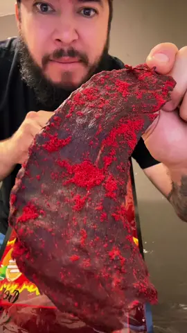 Flamin hot beef jerky! you got about 30 mins before its gone. #carneseca #beefjerky #foodreview #mexicanfood #mexicanbeefjerky #tiktokshopsummersale #fuego #flaminhot #dealsfordays